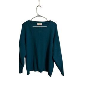 Zenana Knit Lightweight Blue Sweater - Women's 2X